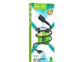 Кабель Hoco X83 (USB) на (Lightning) 100см 2.4A (черный)
