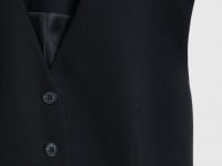 Удлинённый жилет, Черный