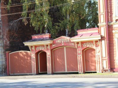 Деревянные ворота