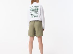 Женские шорты Lacoste из смеси льна