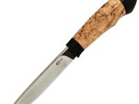 Охотничий нож Кулик, сталь Х12МФ, рукоять карельская береза/граб