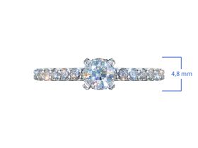Кольцо из белого золота с бриллиантами э4701кц06165100