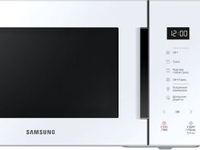 Микроволновая печь Samsung с грилем и стеклянной панелью Bespoke, 23 л, изысканный белый