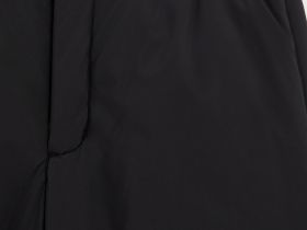 Утепленные брюки широкого кроя с утяжниками по низу