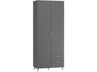 Распашной шкаф Пронто 2-90x210 Графитовый