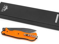 Складной нож НОКС Офицерский С3, сталь D2, рукоять пластик, оранжевый