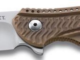 Складной нож CRKT Ripple Bronze, сталь Acuto 440, рукоять нержавеющая сталь 420J2