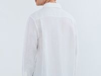 Рубашка изо льна, Белый