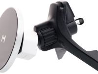 Автомобильный держатель Magssory Disc с БЗУ серебристый