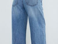 Широкие джинсы с высокой посадкой из лиоцелла, Голубой