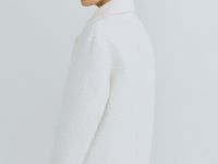 Длинное фактурное пальто, Бежевый