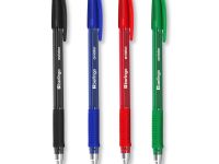 Ручка шариковая Berlingo "Aviator" красная, 0,7 мм, грип