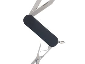 Нож перочинный Stinger 62 мм, 4 функции, рукоять алюминий, черный