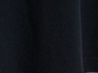 Поло из текстурной хлопковой ткани, Черный