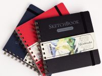 Скетчбук для акварели Малевичъ "White Swan" Fin 16х16 см 25 л 200 г, синий