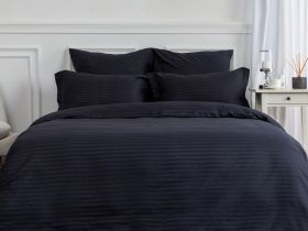 Постельное белье Black страйп-сатин II
