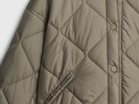 Стёганая куртка с капюшоном, Желтый