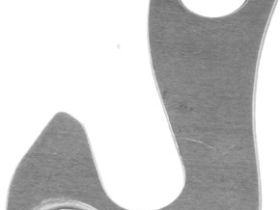 Держатель заднего переключателя "петух" Meta №68 фрезерованный (серебристый)