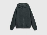 Утеплённая толстовка на молнии, Серый