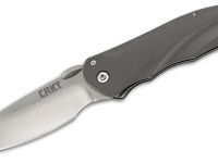 Полуавтоматический складной нож Argus, CRKT 7030, сталь AUS-8 Satin Finish, рукоять алюминий, цвет Silver