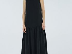 Платье А-силуэта из лиоцелла, Черный