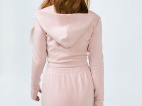 Укороченная толстовка для девочек, Розовый