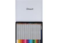 Набор карандашей акварельных Dmast 24 цв в металлическом пенале