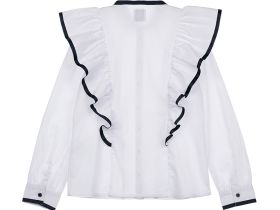 Блузка текстильная с рюшами для девочки