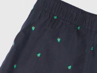 Текстильные трусы-боксеры с принтом, Синий