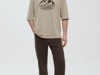 Футболка из хлопка с принтом