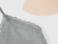 Топ-бра в рубчик, Серый