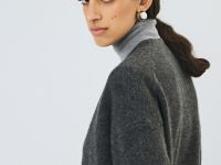 Кардиган из мягкой пряжи с шерстью, Серый