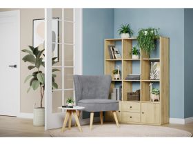 Стеллаж Кейн 2-112x149 Дуб Золотистый