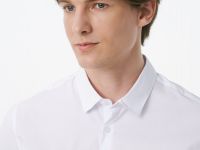 Базовая рубашка с коротким рукавом, Белый