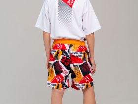 Шорты текстильные плавательные для мальчиков, длинные