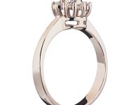 Кольцо из красного золота с бриллиантами э0201кц04202942