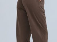 Брюки Baggy из искусственной замши, Коричневый