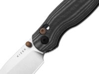 Складной нож Kizer Phoca CD, сталь 14C28N, рукоять микарта, серый