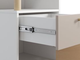 Стеллаж Дикинс 45x190 Береза/Латте