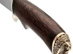 Нож для выживания Егерь, кованый, сталь Х12МФ, литье, венге