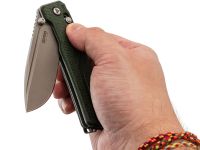 Cкладной нож SRM Rubik Large 7228B-MG, сталь 14C28N, рукоять микарта, зеленый