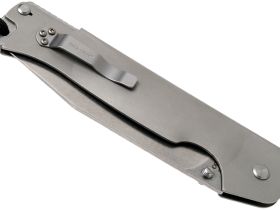 Нож складной Cold Steel Pocket Bushman, сталь 4116, рукоять нержавеющая сталь, серебристый