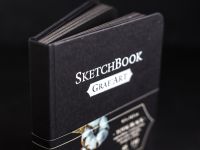 Скетчбук для графики Малевичъ "GrafArt" Total Black 9,5х14,5 см 48 л 150 г