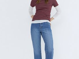 Футболка в рубчик, Фиолетовый