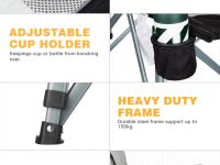 3825 Hard Arm Chair кресло скл. cталь (59х83х95см, черный-серый )