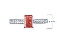 Кольцо из белого золота э4012кц03170100_pink