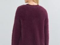 Джемпер из пушистой пряжи, Фиолетовый