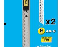 Нож OLFA с выдвижным лезвием 9 мм корпус из нержавеющей стали, автофиксатор