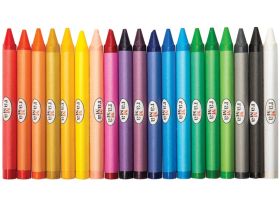 Набор мелков восковых Гамма "Классические" 18 цв, трехгранные, картон. упак., европодвес