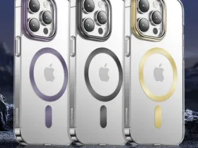 Чехол-накладка Keephone Dazzle Pro Magsafe для Apple iPhone 14 Pro пластиковый (черная рамка)